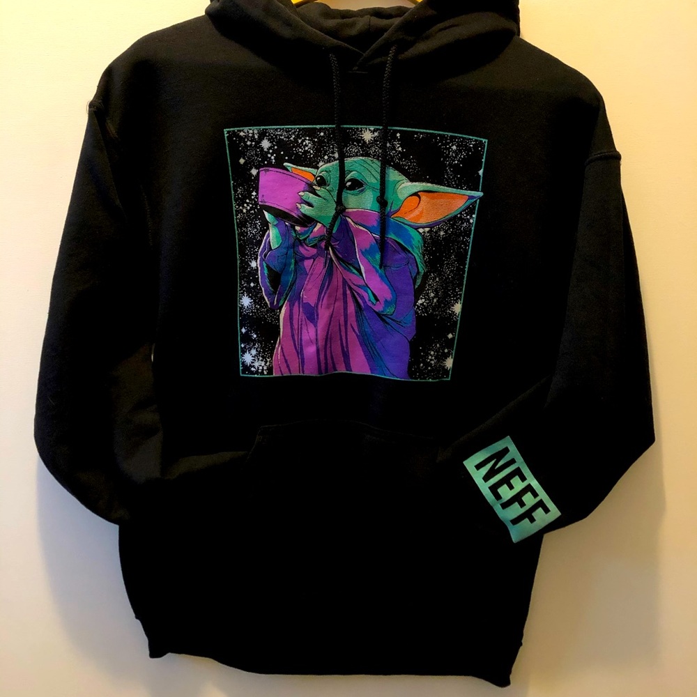 NWOT Gildan Baby Yoda NEFF Hoodie